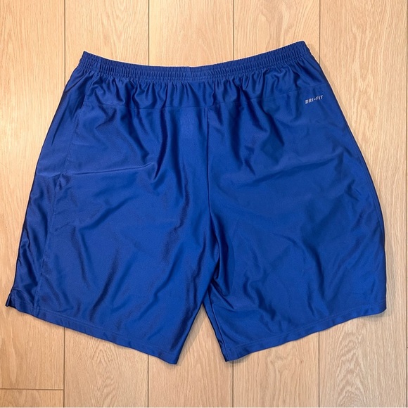 Nike DRI-FIT Athletic Gym Shorts Blue Colour Size 2XL - Picture 2 of 5